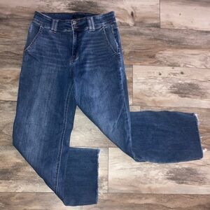 Judy Blue Wide Leg Cropped Raw Hem Jeans Size 9/29